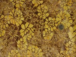 Anthology Batiks Blooming Flower Brown